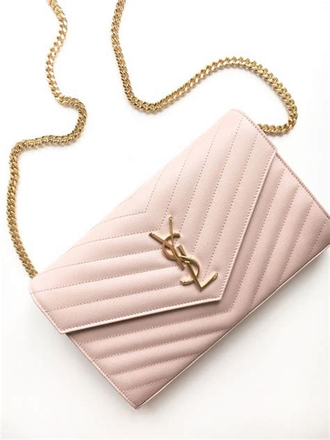 ysl chain wallet pink|ysl wallet on chain sale.